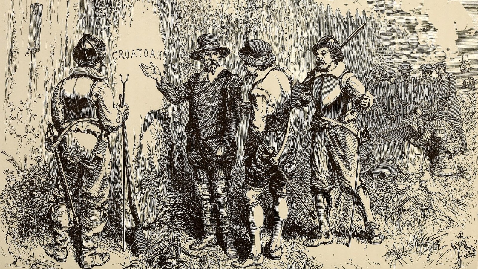 7. Les colons de Roanoke se sont réinstallés à l'intérieur des terres et se sont intégrés