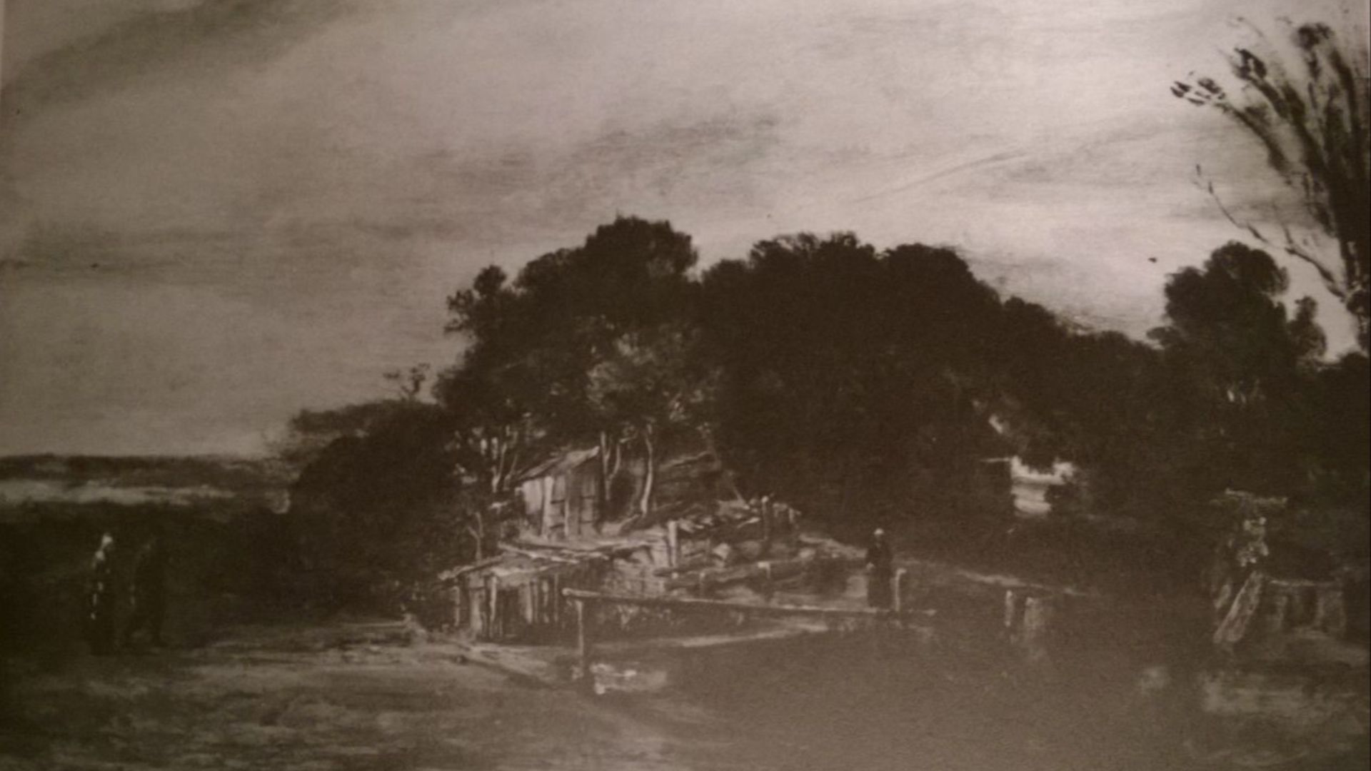 10. Paysage avec des chaumières