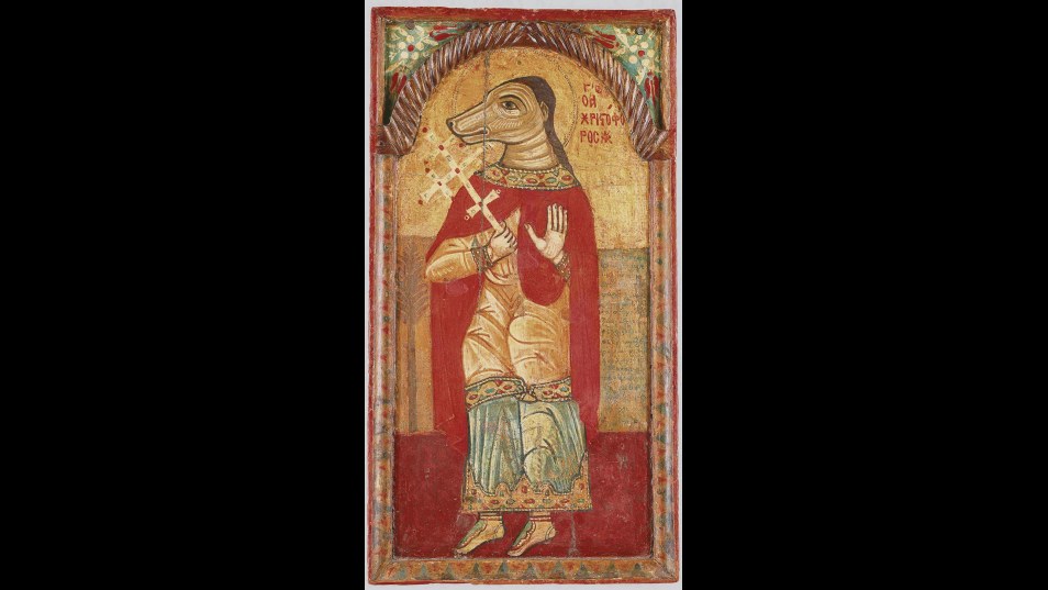5. Saint Christophe a déjà été représenté avec une tête de chien