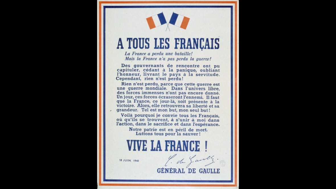 10. De Gaulle's BBC Broadcast Founded Free France From Exile