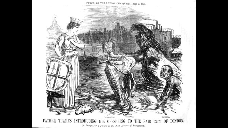17. Le problème des eaux usées à Londres a pris une telle ampleur que le Parlement ne pouvait plus fonctionner