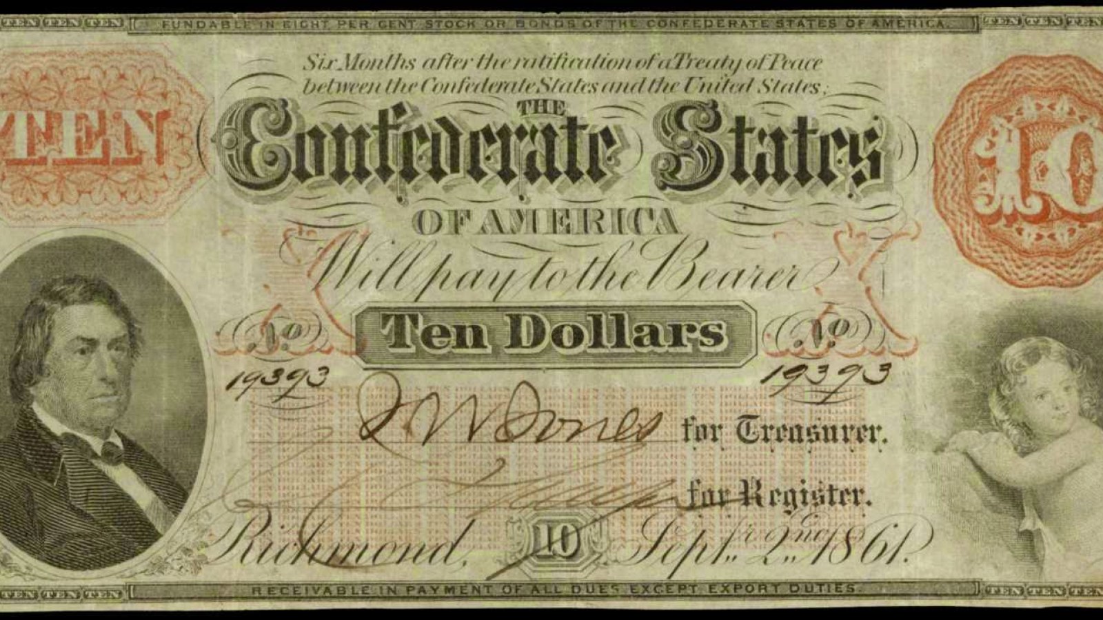 10. Worthless Confederate Bills Became Bible Souvenirs