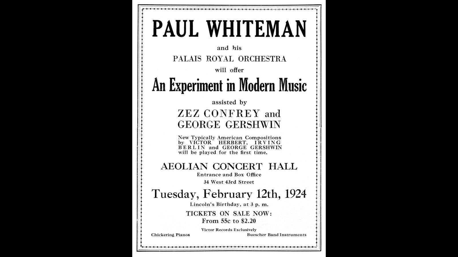 6. Gershwin Smuggles Jazz Into A Concert Hall