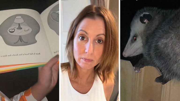 Georgia mom makes friends with backyard opossum. Then her daughter reads Larry a bedtime story: ‘I can’t even get a … text’