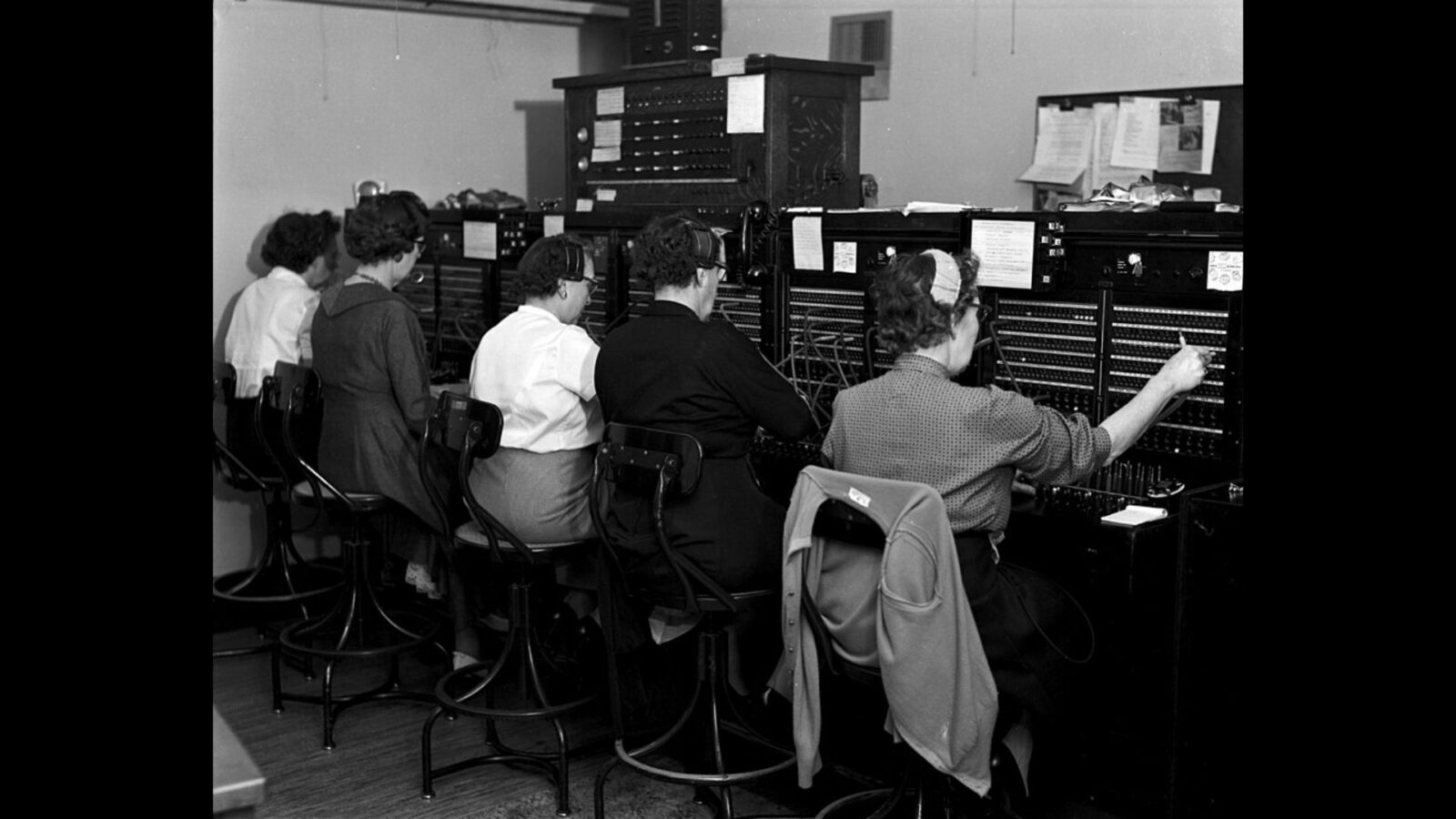 14. Switchboard Operators Plugged In Every Single Phone Call