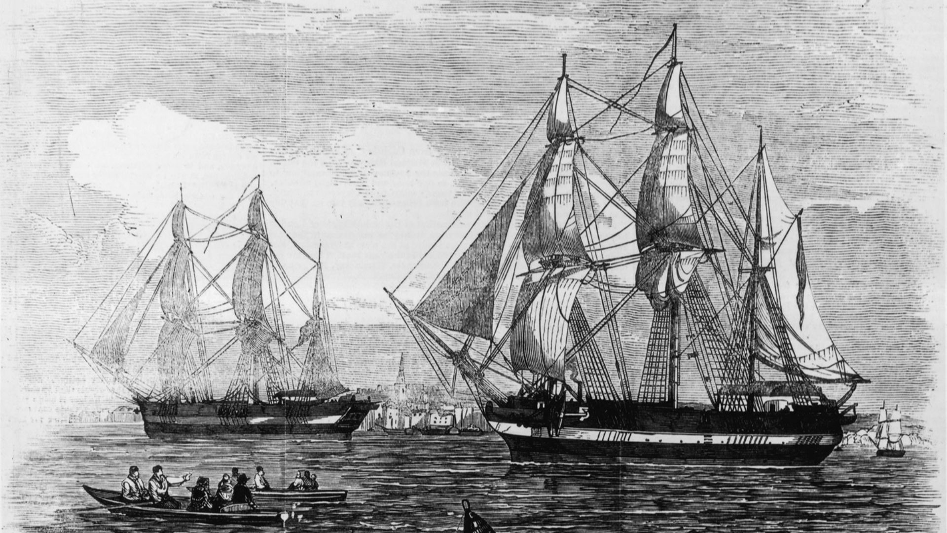 18. Les navires HMS Erebus et Terror (1845)