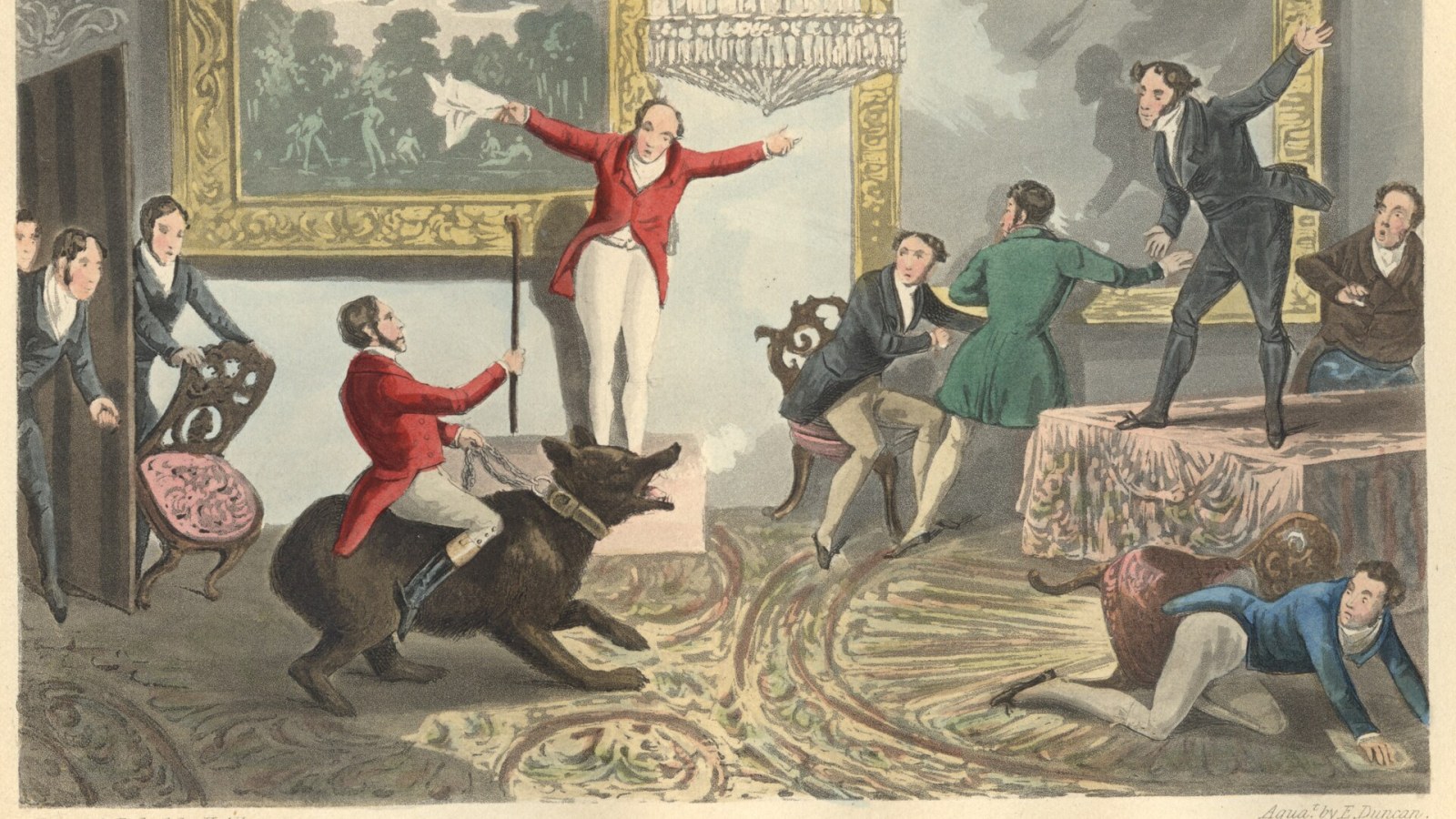 15. "Mad Jack" Mytton Rode A Bear Into His Dining Room