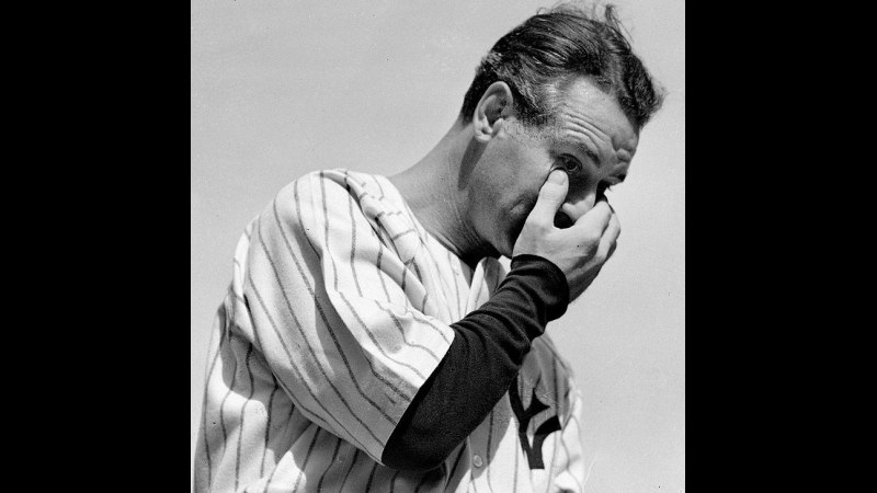 20. Lou Gehrig Calls Himself The Luckiest Man Alive