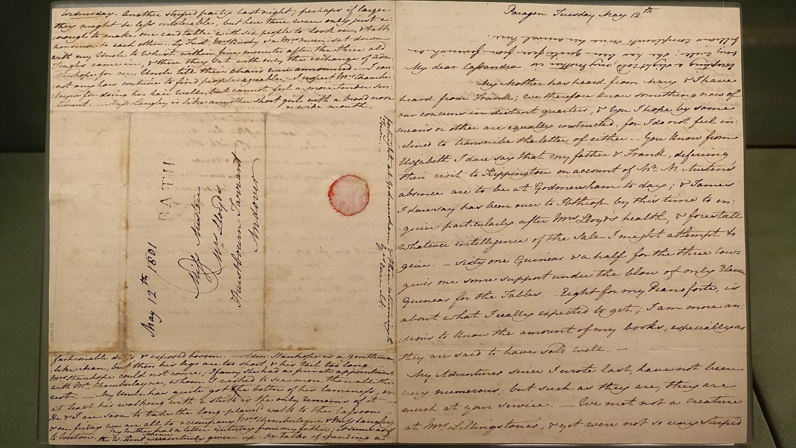 4. Jane Austen écrivait à l'envers pour éviter de payer les frais de port