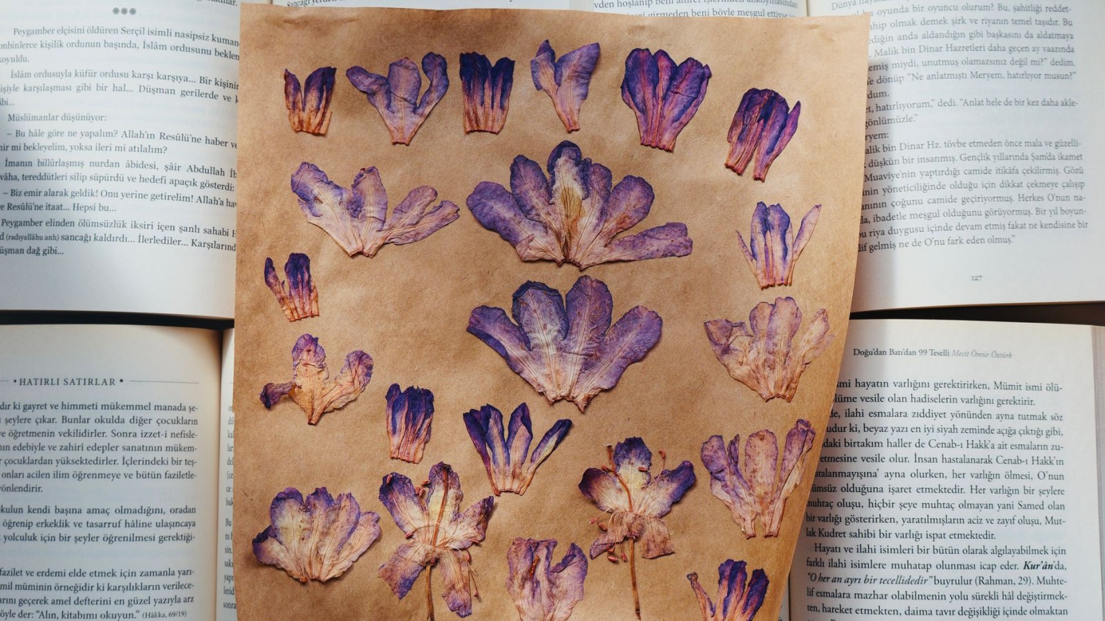 8. Funeral Flowers Were Pressed Beside The Death Record