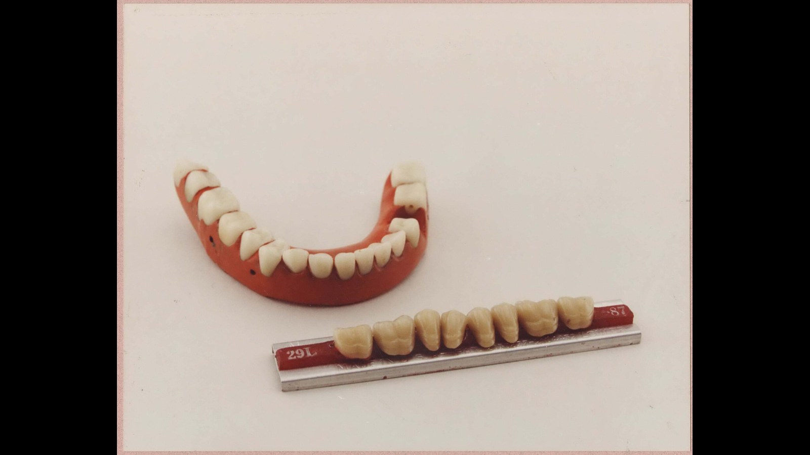2. False Teeth Were Molded And Fired By A Dental Mechanic