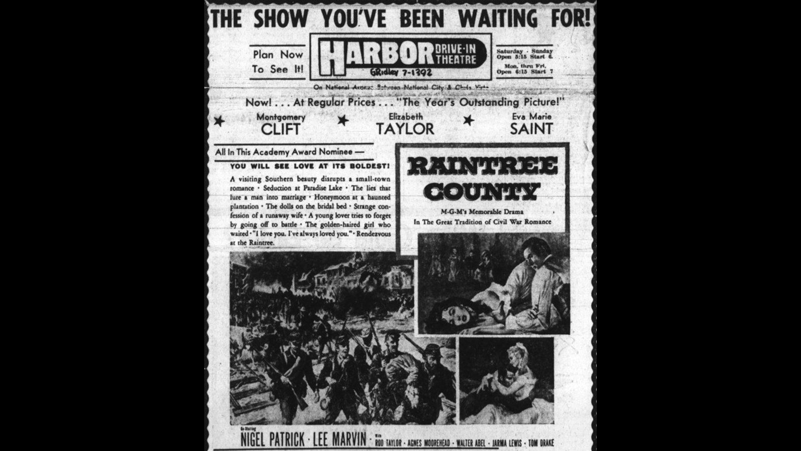 14. Raintree County Earned Her First Oscar Nomination