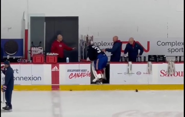 Samuel Montembeault Leaves Practice Due to Injury