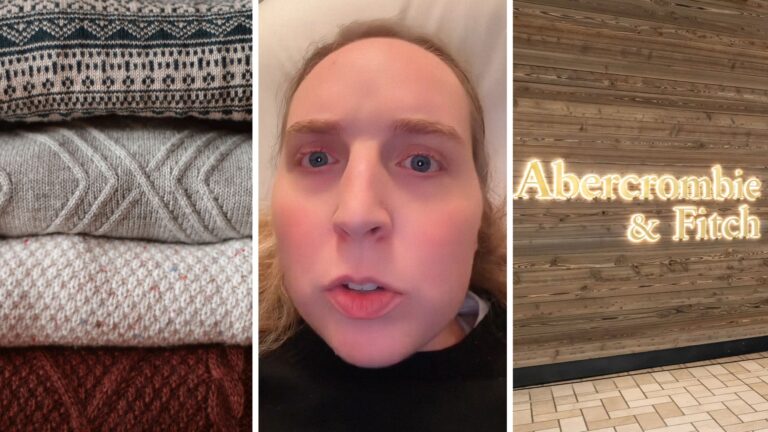 New Jersey woman sees Abercrombie’s new $85 wool sweaters. Then she catches something alarming in the material: ‘Pink tax is insane’