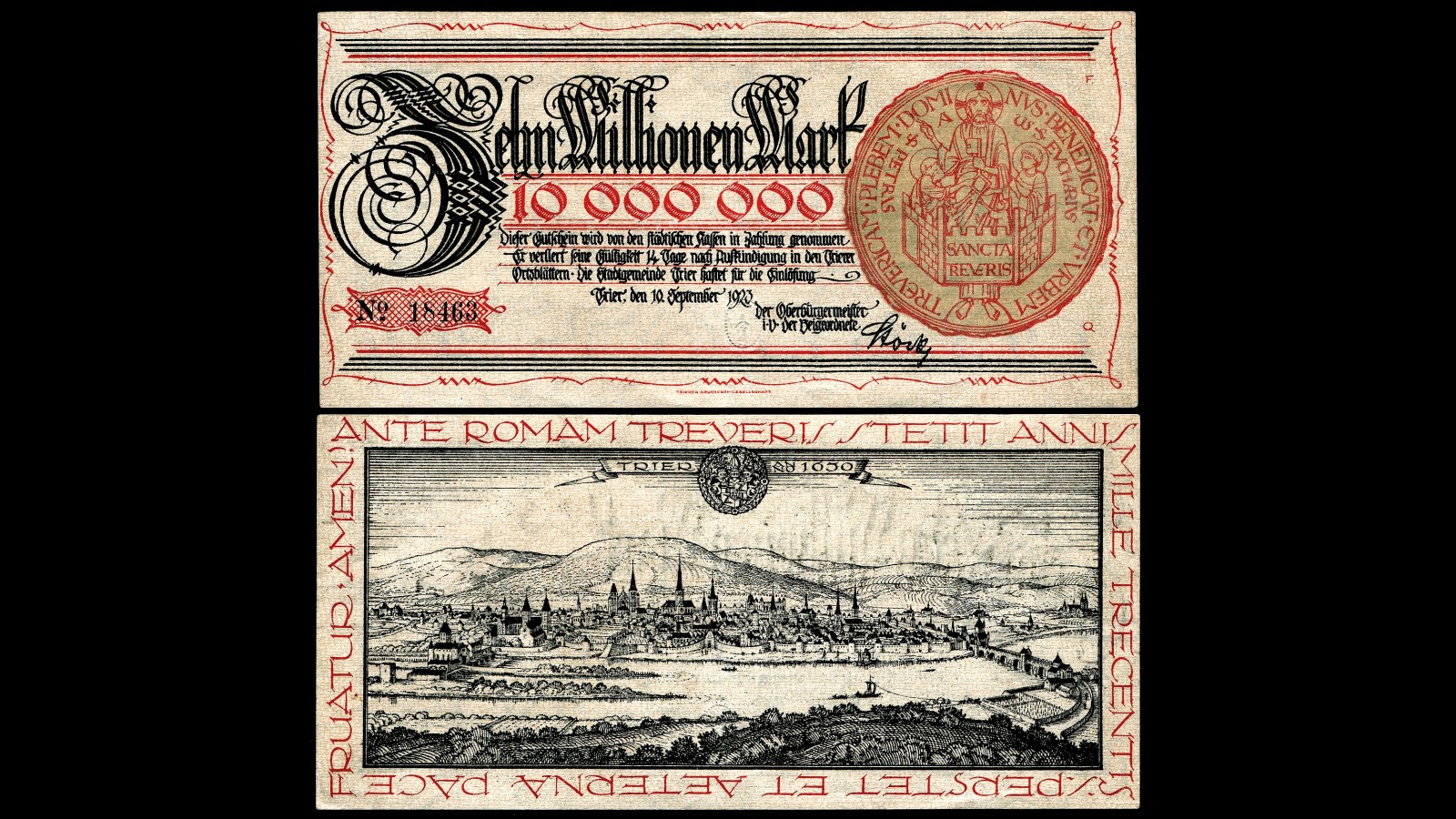 10. L'Allemagne a imprimé de la monnaie sur de la soie et du placage de bois