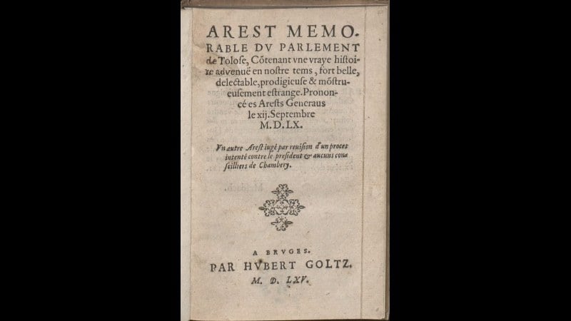 6. Arnaud Du Tilh Lived As A Missing Peasant's Husband For Three Years