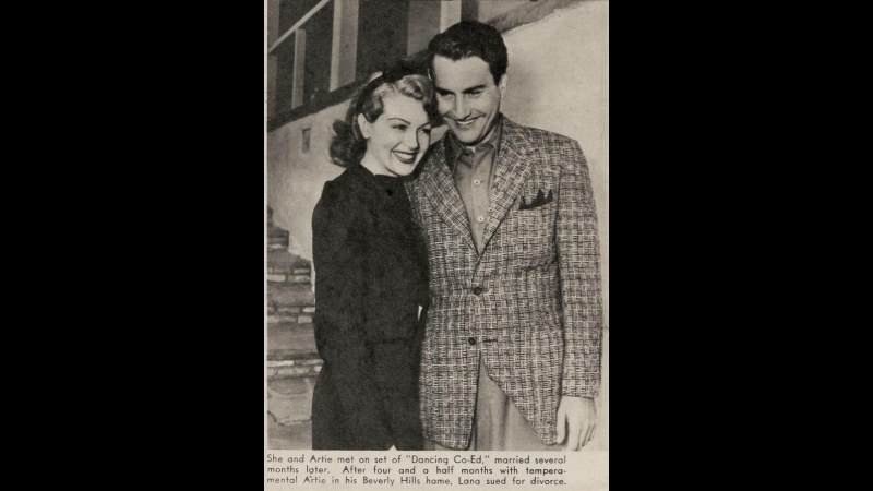7. Lana Turner s'est envolée pour le Nevada après un seul rendez-vous avec Artie Shaw