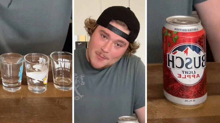 Man tests whether liquor before beer is the best way to drink. Then he wakes up the next day: ‘I feel the Busch Apple may be the cause’