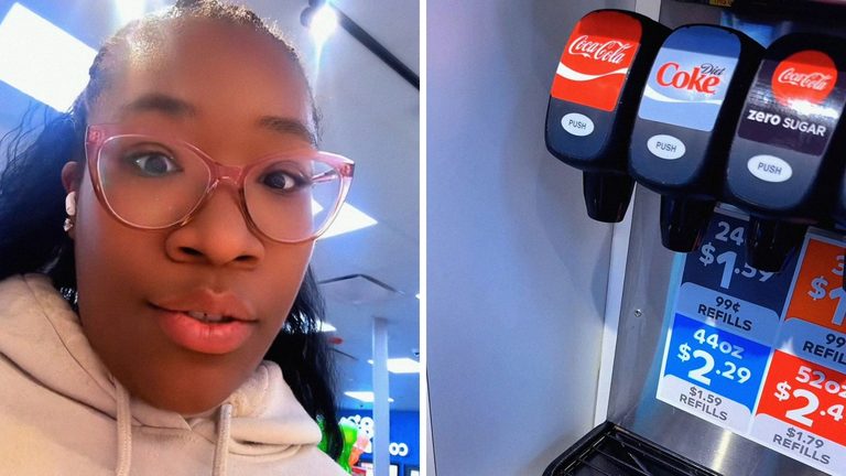 Illinois woman gets orange soda from gas station soda fountain. Then she sees what else came with it: ‘Imagine you got a Coke’