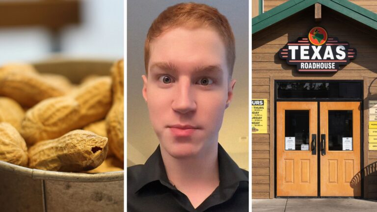New York customer is severely allergic to peanuts. So they go for dinner at Texas Roadhouse…the restaurant famous for peanuts: ‘Where’s the reasoning’