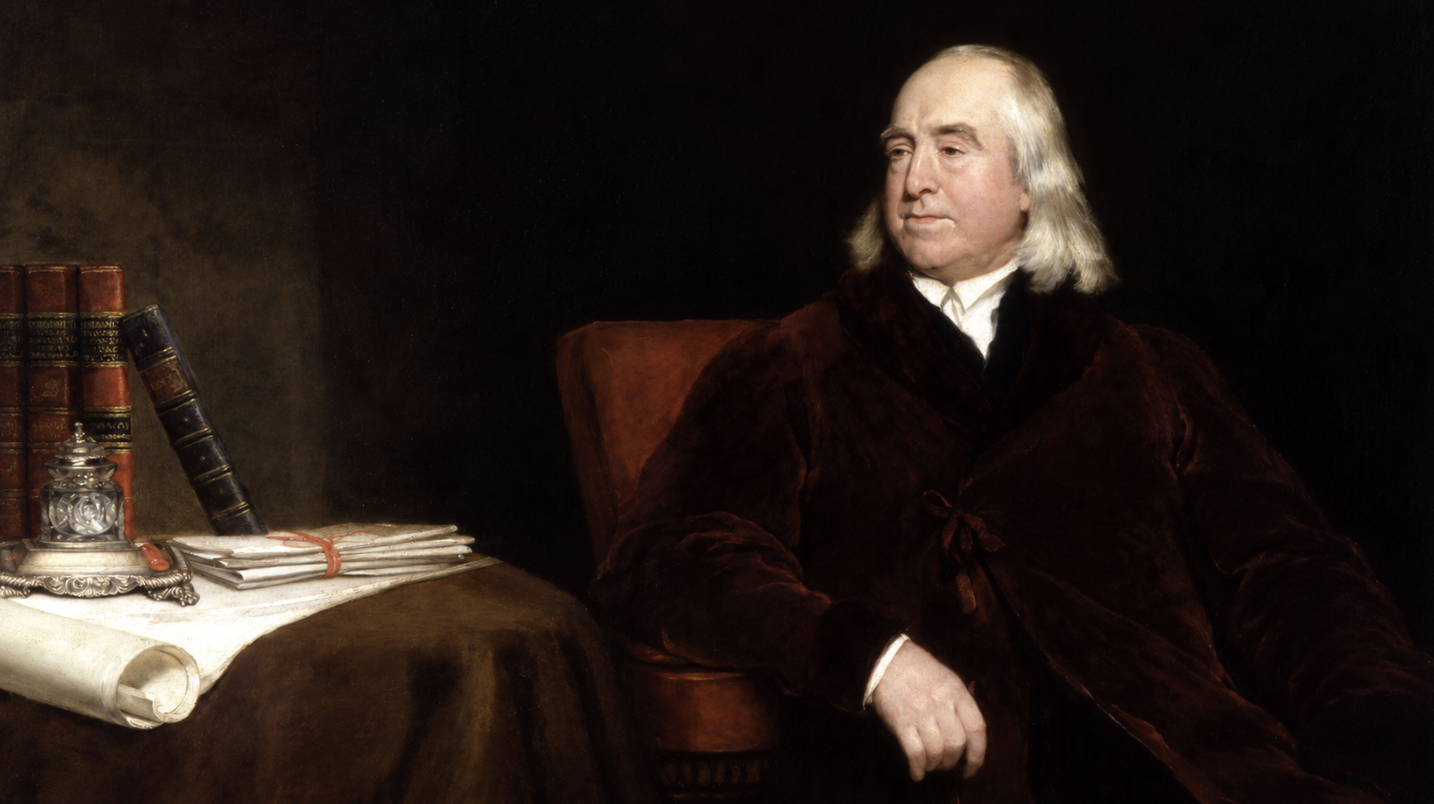 1. Jeremy Bentham est toujours assis dans un meuble de rangement à l'UCL