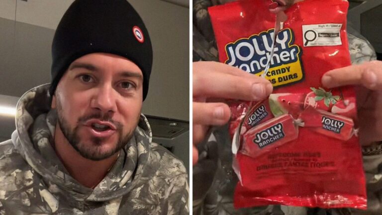 Man buys ‘Awesome Reds’ Jolly Rancher bag. Then he counts all the flavors—and realizes he was duped: ‘My favorite flavor’