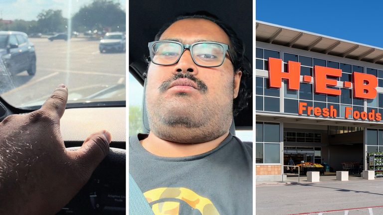 Texas man eats lunch in his car. Then he sees a grocery customer break a cardinal etiquette rule