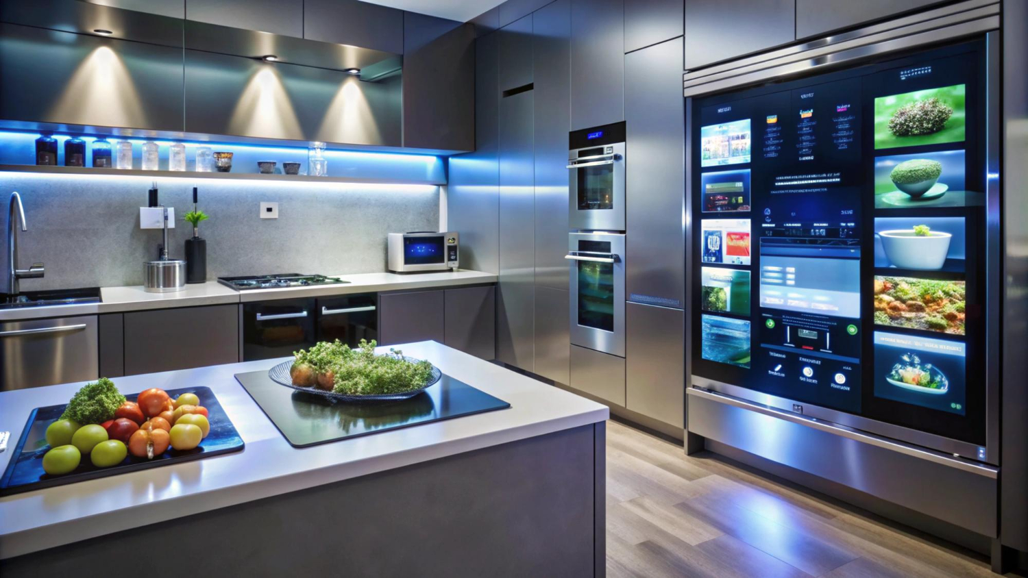 The connected refrigerator with touch screen