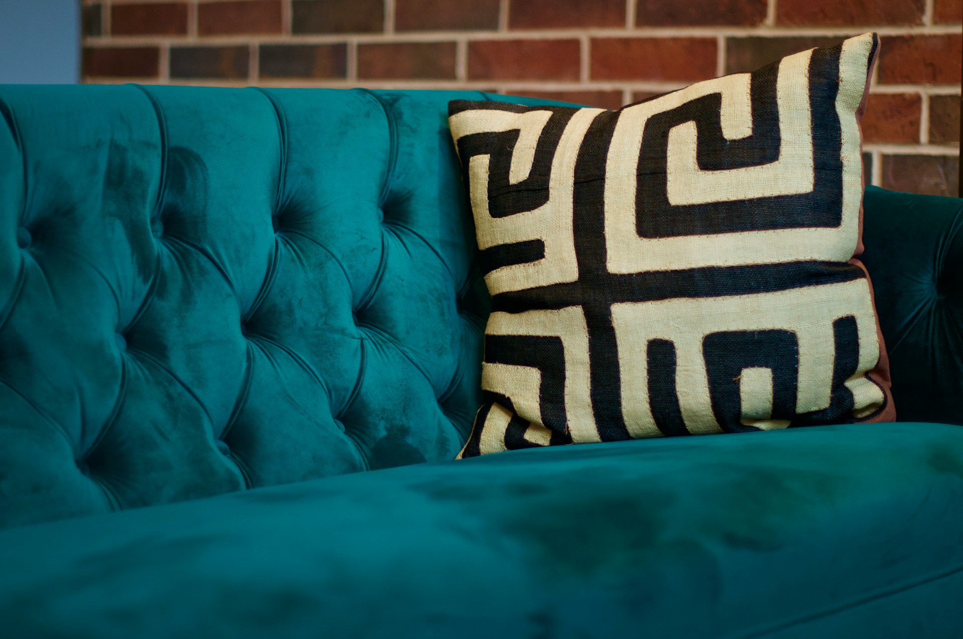 <strong>1. A decorative cushion with a graphic pattern</strong>