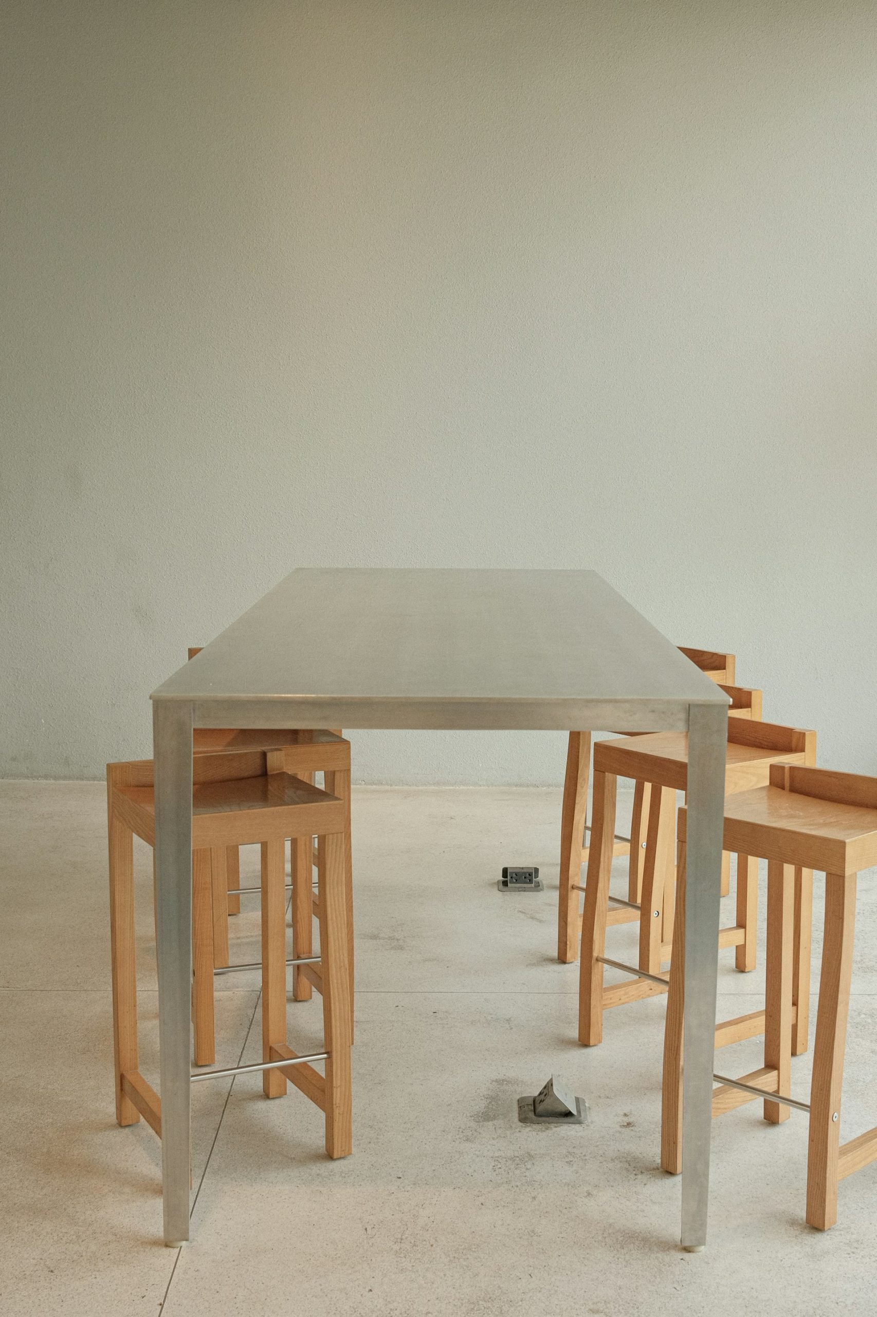 14. The high kitchen table