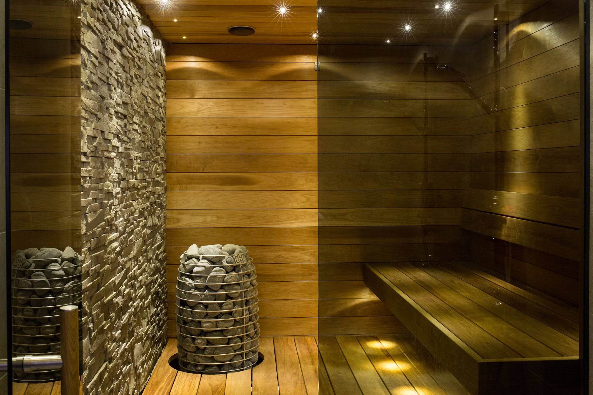 An interior weighed down by stone