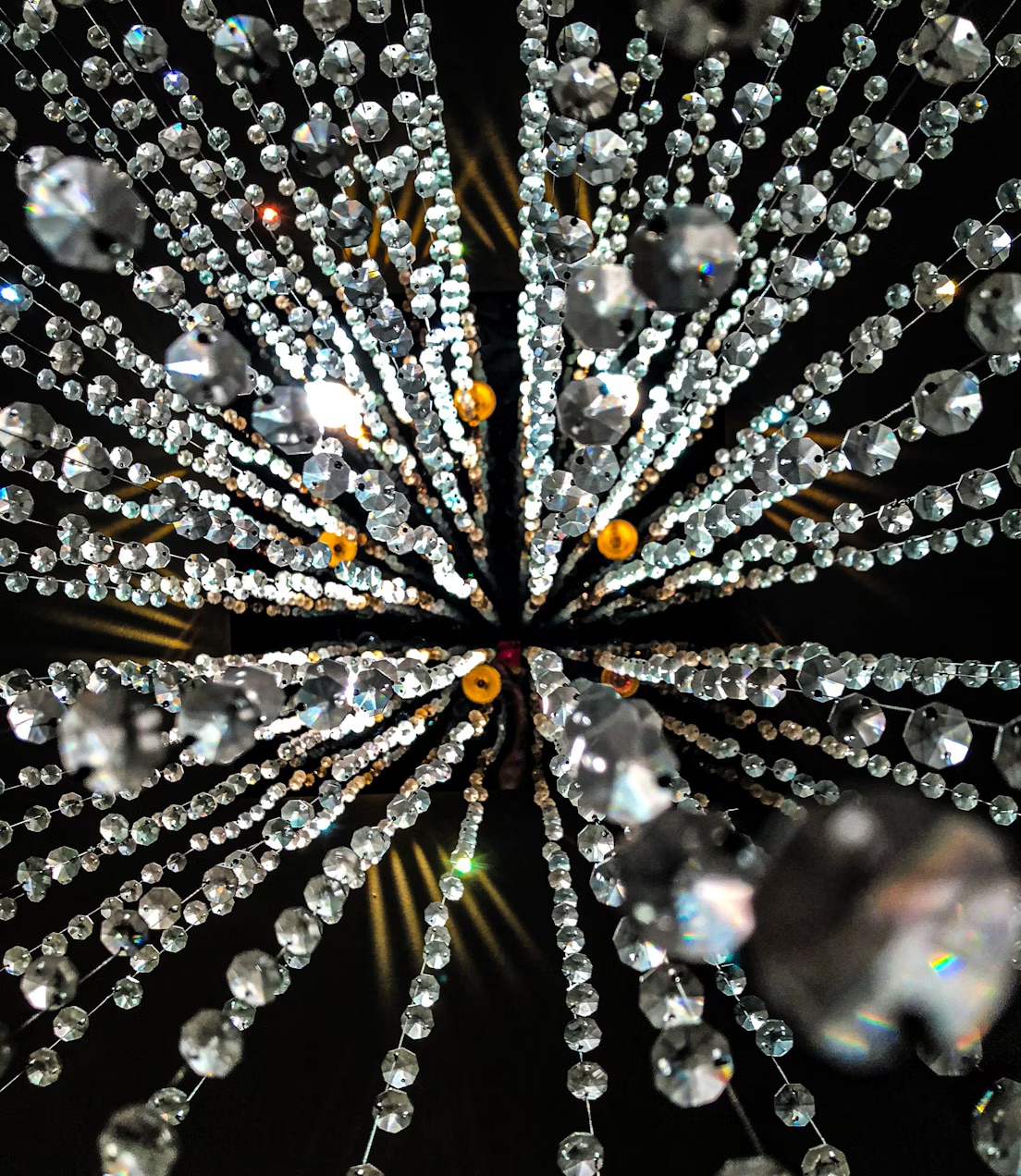 A setting encrusted with diamonds