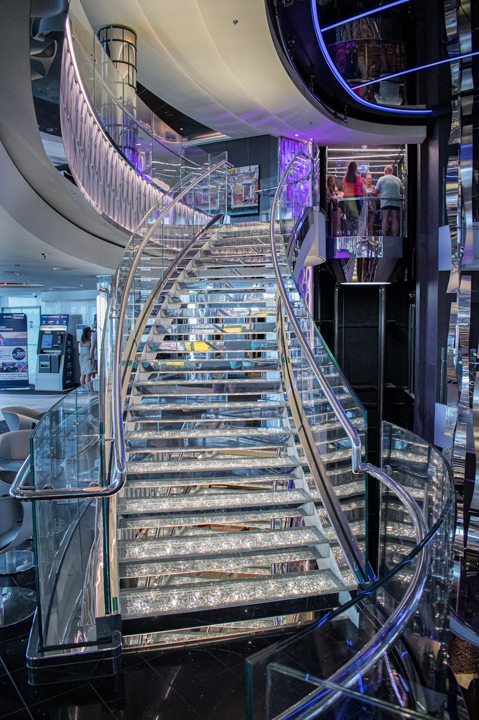 Rock crystal stair treads