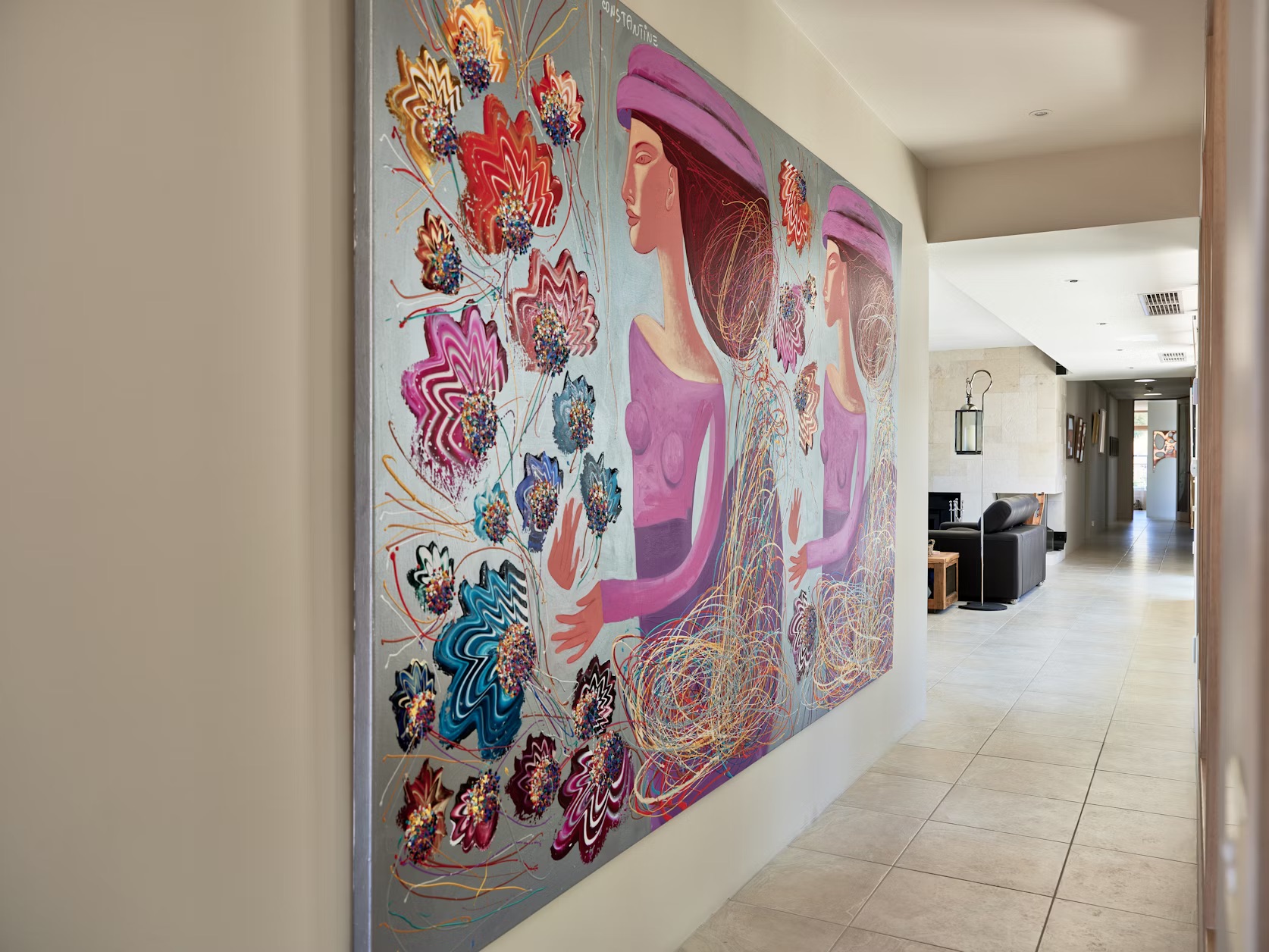 A wall tapestry