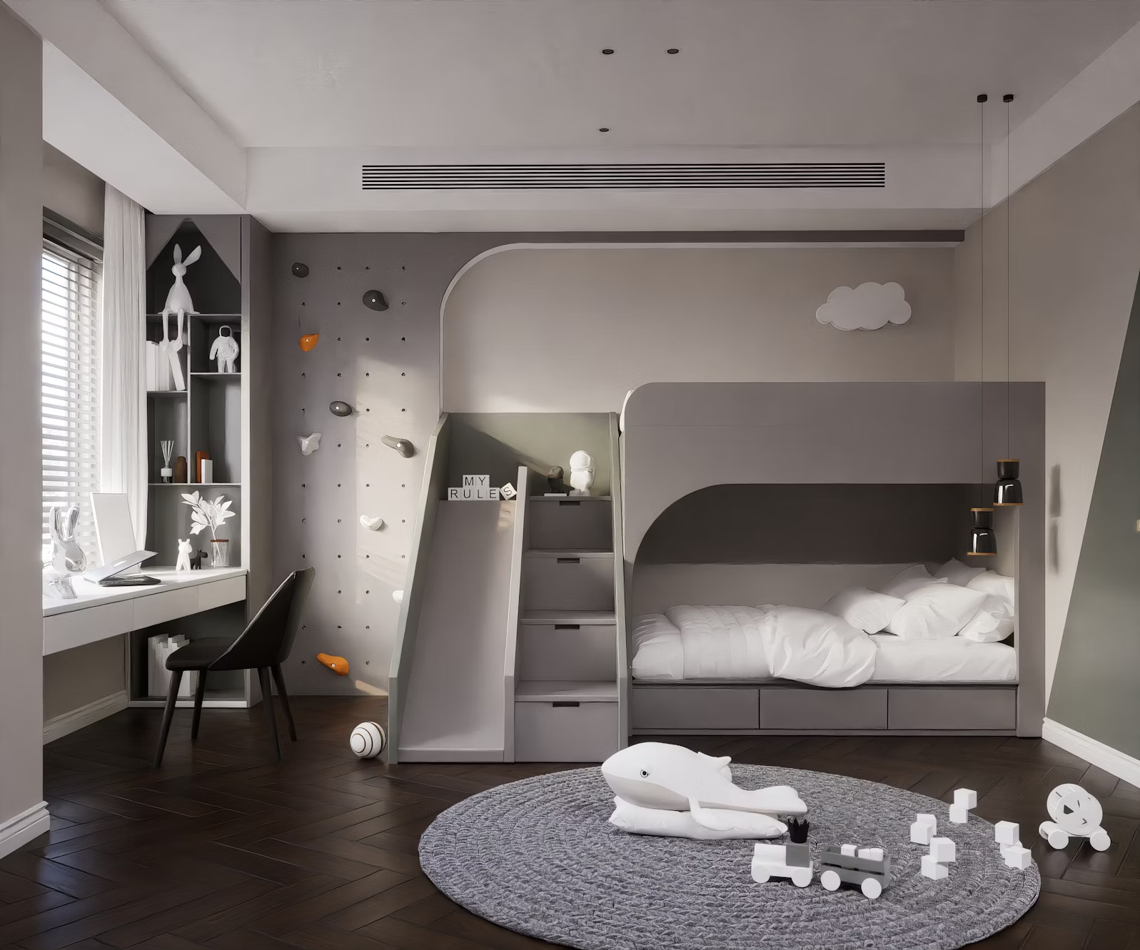 Bunk beds for better organization