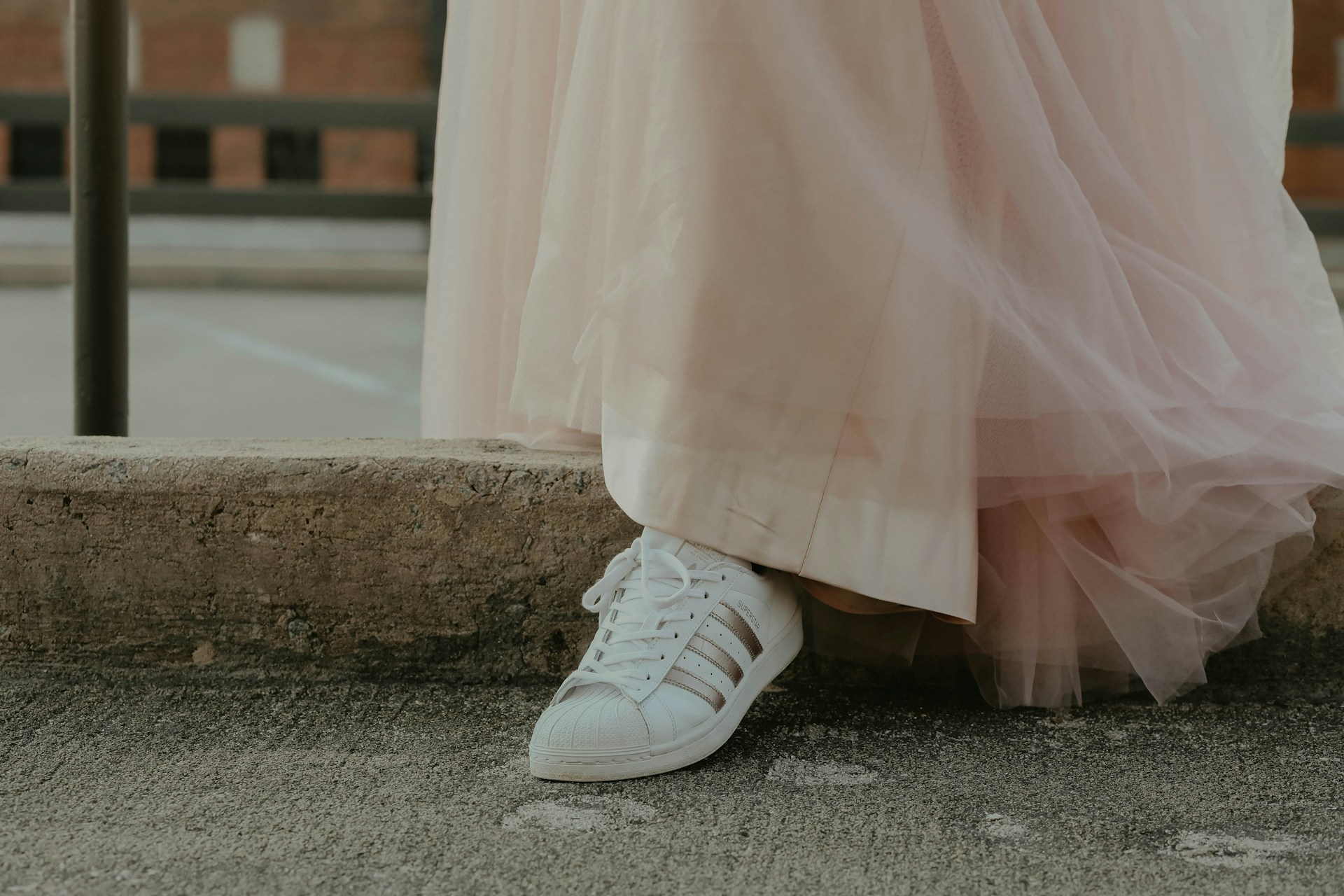9. Sneakers shouldn't be worn with a dress