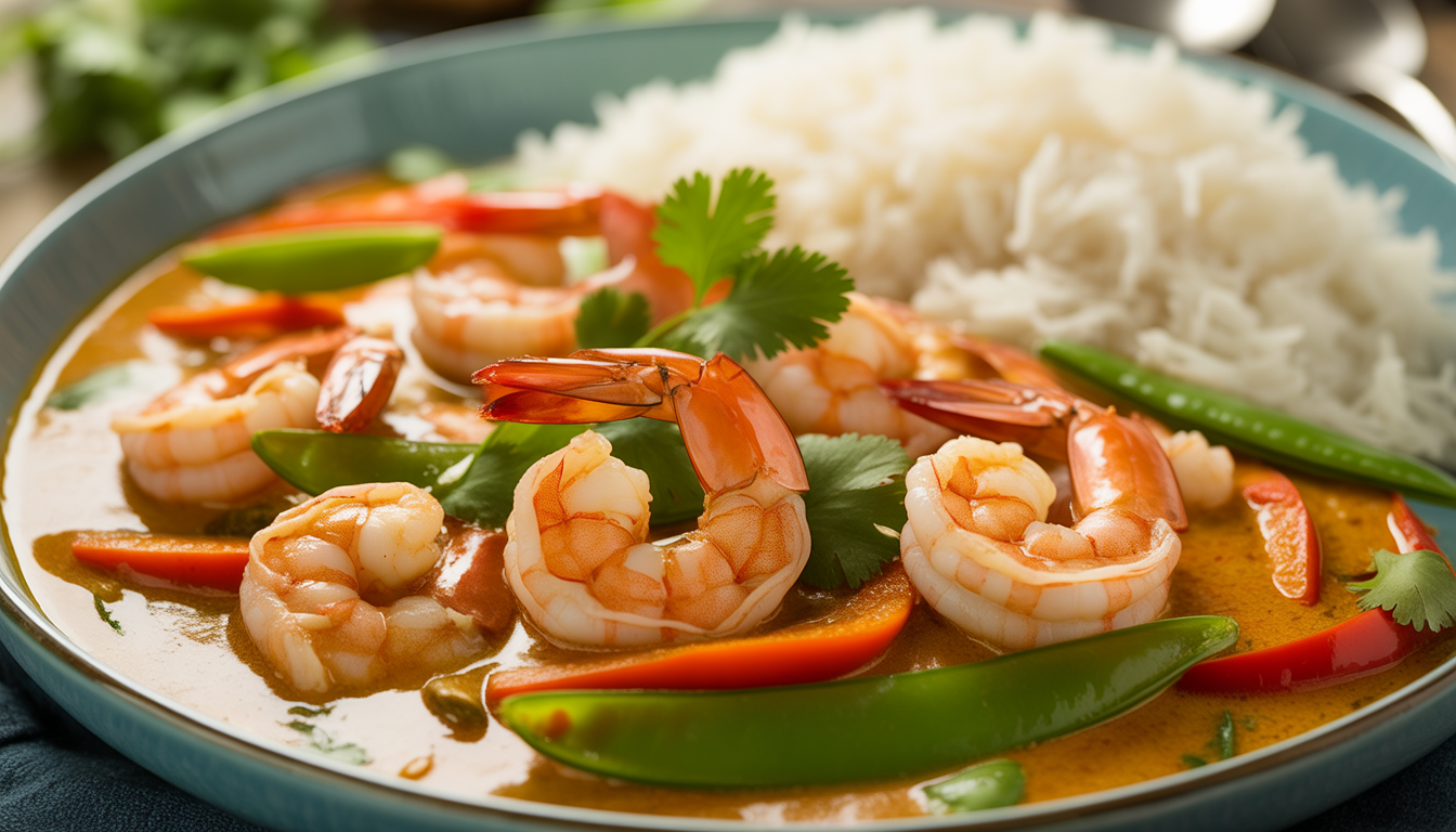 5. Quick coconut shrimp curry