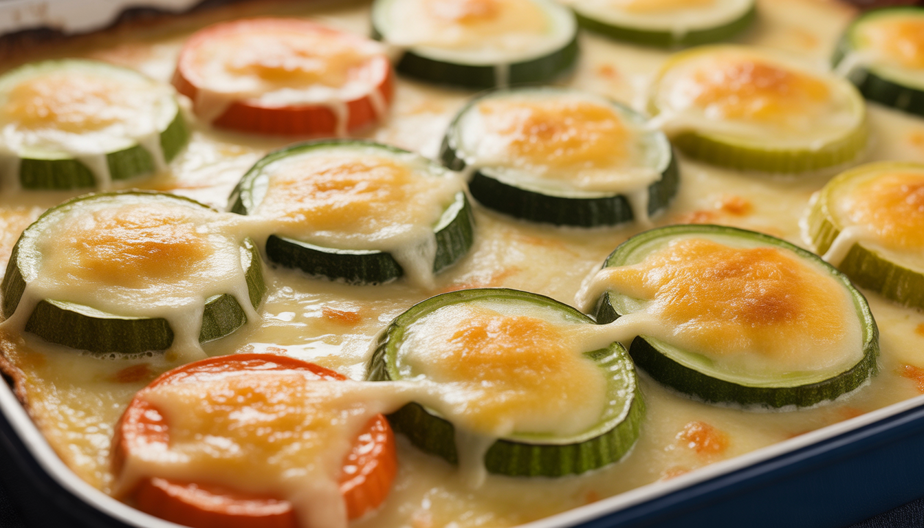 11. Quick vegetable gratin with cheese