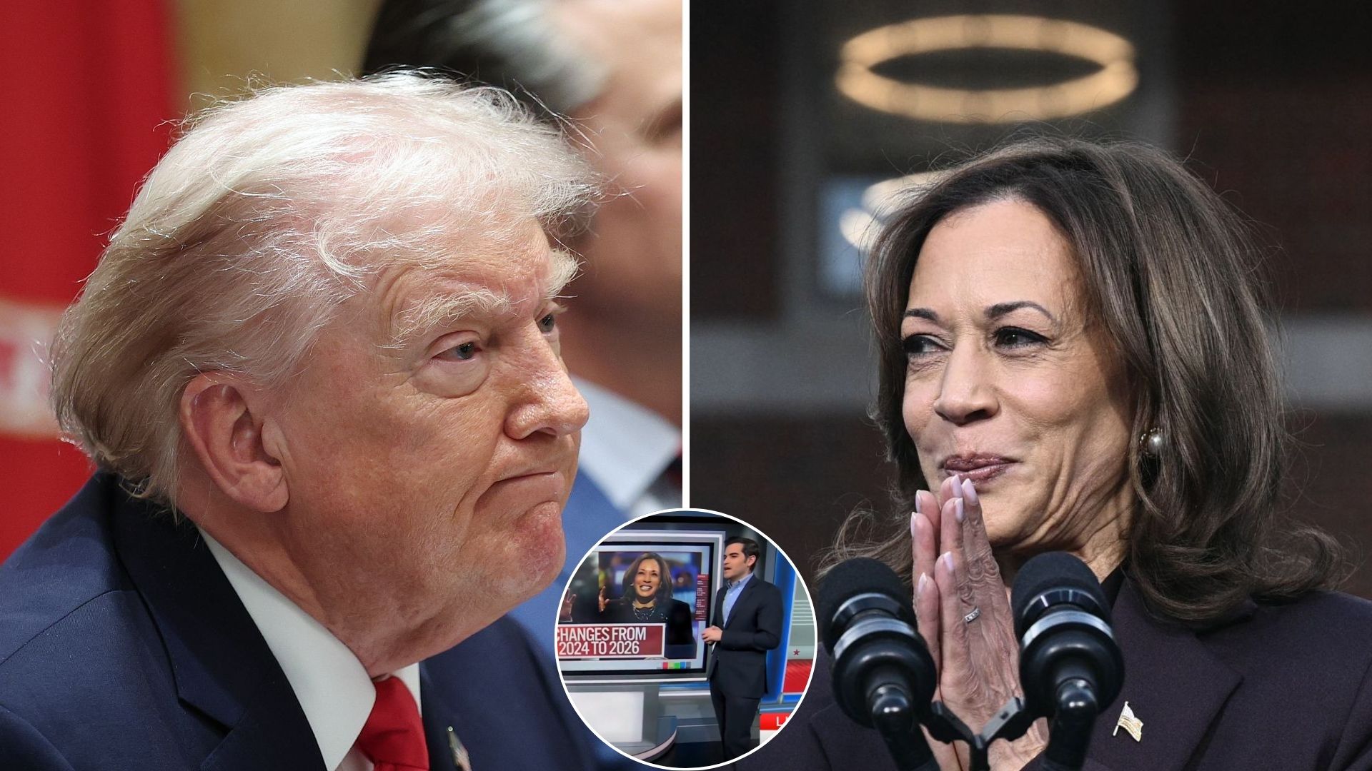 Match revanche: Kamala Harris battrait Trump en ce moment, selon les sondages